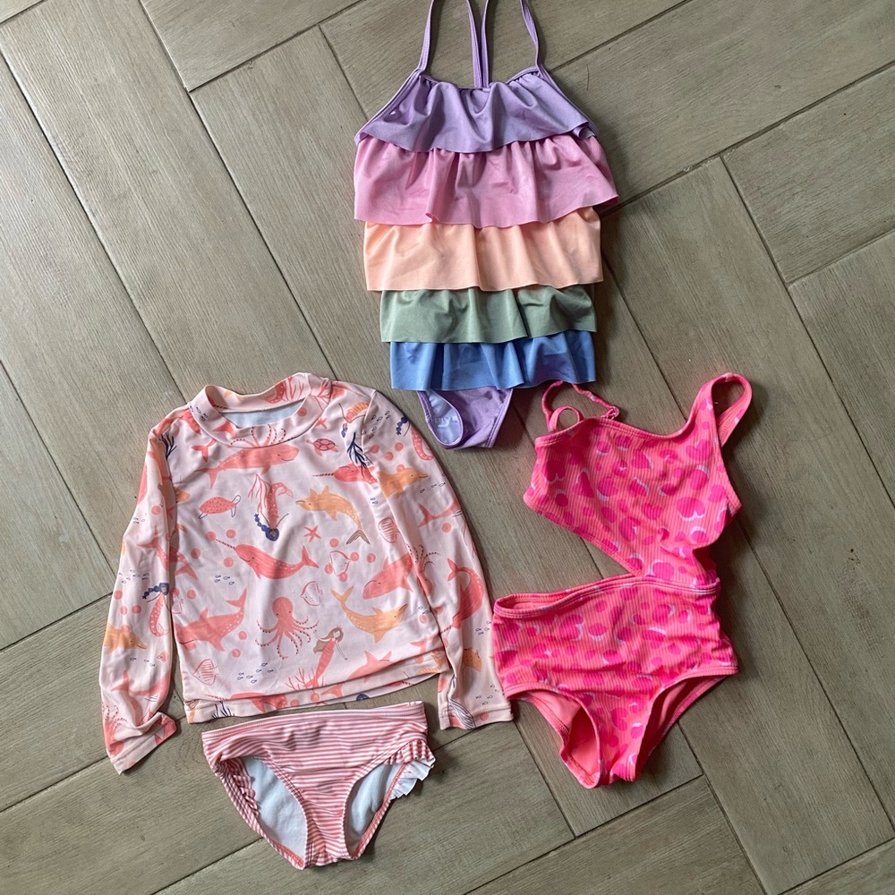 Colorful Kids' Swimwear Set